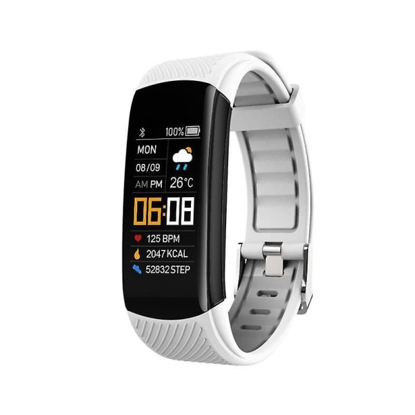 Blood Pressure & Heart Rate- Pedometer Smart Band white