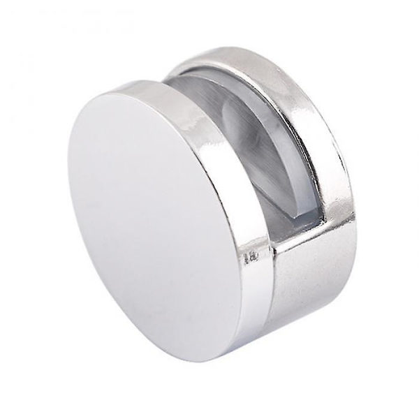 4pcs High Quality Round Glass Clips Clamps Mirror Clips Holder For 4-7mm Thick Mirror Bright Chrome Zinc Alloy
