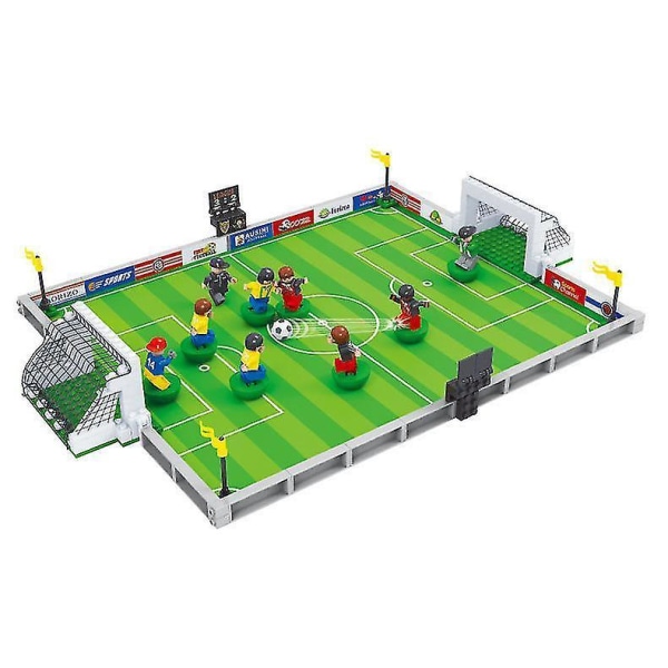 Football Field Building Blocks World Cup Parent-child Interaction Small Particle Assembly Toys