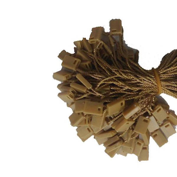 100pcs Nylon String Hang Tag Fasteners Gold 500pcs
