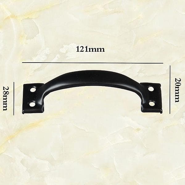 15pcs Pulls Black Door Pull Handle Metal Kitchen Cabinets Furniture Wardrobe Handle In Black Door Hardware