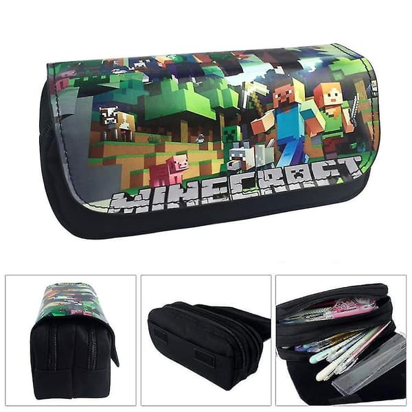 Minecraft Double-layer Pencil Case With Large Capacity color 5