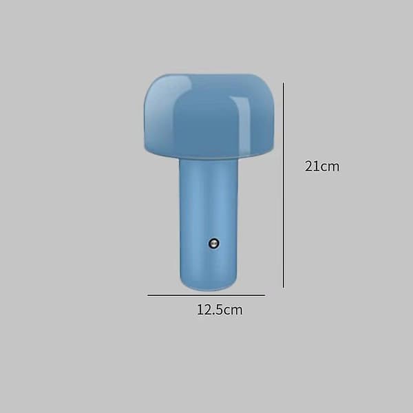 Mushroom Table Lamp Portable Night Light Restaurant Bar Bedroom sky blue