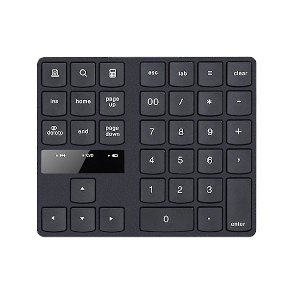 Numeric Keypad 35-keys Portable Usb Wireless Numeric Keypad Rechargeable Ultra-silent External Numeric Pad