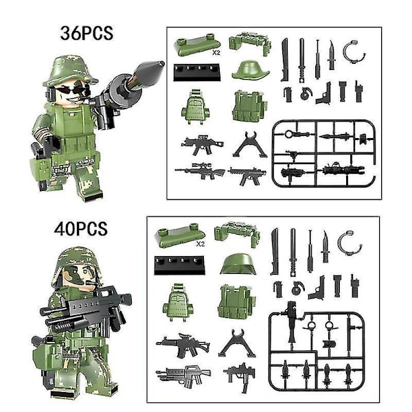 Crossfire Weaponry Assembly Diy Blocks 6pcs
