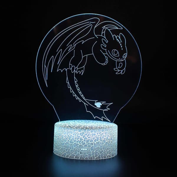 3D Illusion Lamp 7 Colors Optical Change Touch Light USB and Remote Control Art Deco Make A Romantic