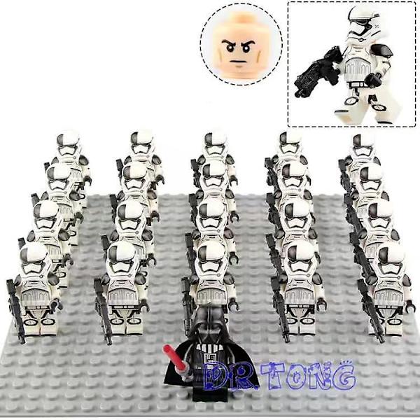 21 kpl Star Wars 322 Legion Clone Soldier Rakennuspalikat Pienoiskoossa Lasten Kootut Lelut Star Troopers-25
