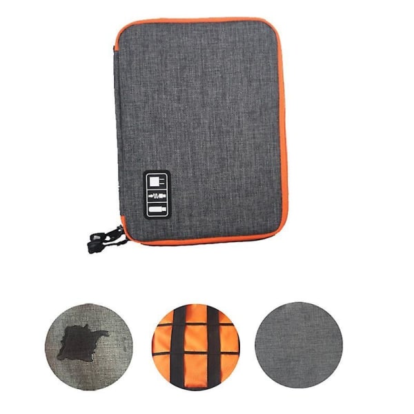 Double Layer  Cable Storage Bag Earphone Charger Wires Storage Bag   Gadget Organizer Digital  Pouch