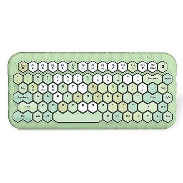 Mofii Honey Bt Wireless Bt Keyboard Mixed Color 83 Key Mini Portable Green