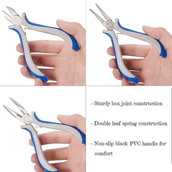 DIY-korupihtisarja, 3 osaa, pyöreäkärkiset sivuleikkurit