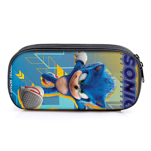 Sonic The Hedgehog Kids Pencil Case Pen Bag Pouch Stationary Organizer Case 9