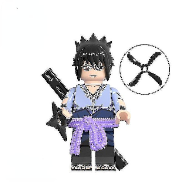 8pcs Marske Konoha Village Children's Assembling Toys Naruto Series Metkay White Minifigure Building Blocks