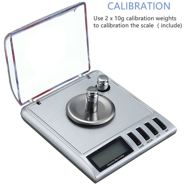 Pocket Scale, 20g 0.001g, Precision Jewelry Scale, Tare Function, Calibration