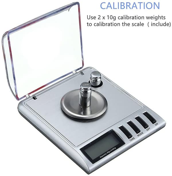 Pocket Scale, 20g 0.001g, Precision Jewelry Scale, Tare Function, Calibration
