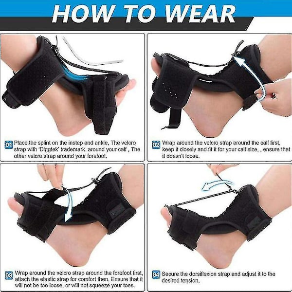 Adjustable Plantar Fasciitis Night Splint Pain Relief Ankle High Quality
