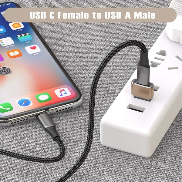 Usb C Female To Usb Male Adapter 2 Pcs,type