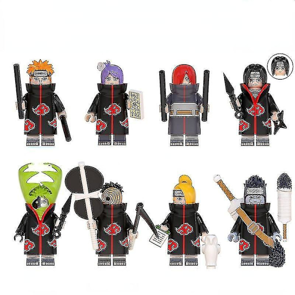 Puzzle Assembling Toys Children's Naruto Series Xiaonan Uchiha Itachi Building Blocks Fighting Minifigure