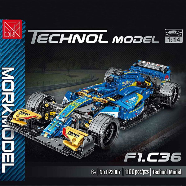 High-tech Expert Super Speed Champions Car Building Blocks F1 Racing Vehicle Model Bricks  Kids Toys Car For Children Boys Giftsred No Box