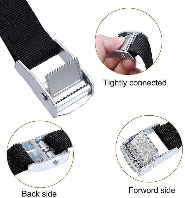 10pcs Lashing Strap, Cargo Straps Cam Buckle Tie For Lashing Kayak