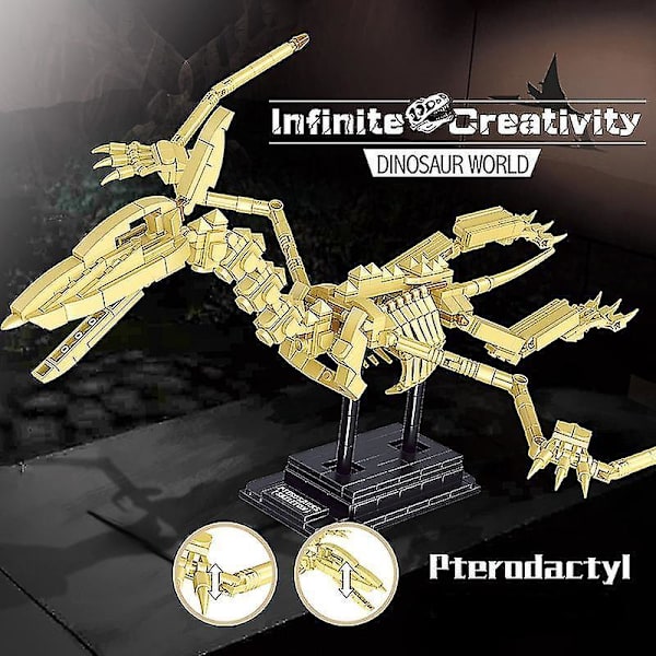 Jurassic Dinosaur Fossiler Byggeklosser T-rex Mosasaurus Triceratops Velociraptor Dyreleker Julegaver Barn Gutter Uten Original Esken