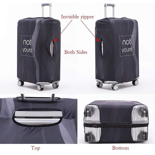 Luggage Cover Washable Suitcase Protector Anti-scratch Suitcase Cover Fits 18-32 Inch(autumn Leaves, S) COLOR2 XL