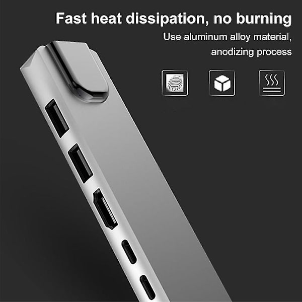 6-in-1 Type C Hdmi Adapter With 87w Usb-c Pd Power Delivery