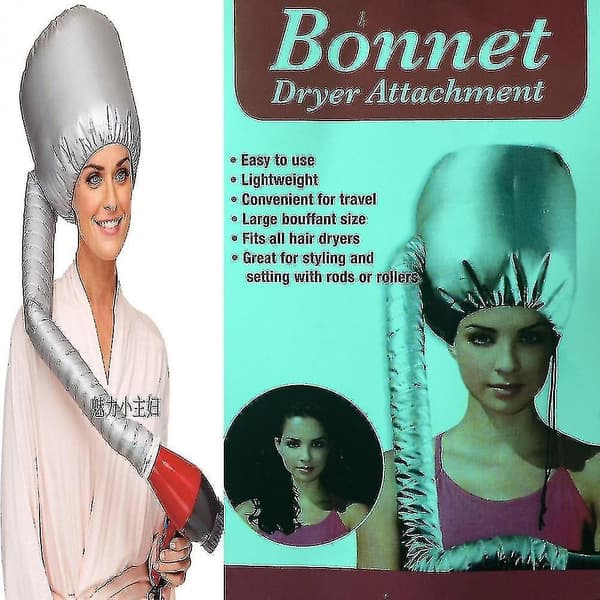 Bærbar Hårføner Diffuser Feste Salon Bonnet Light Grey