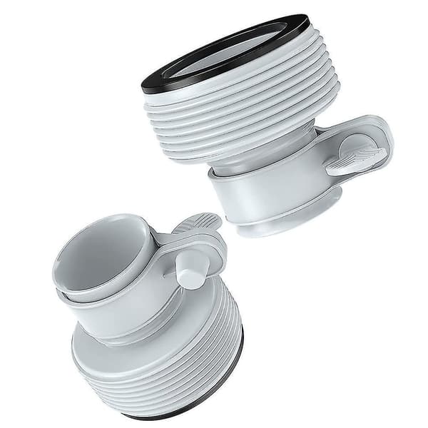 Intex Sett Med 2 Adaptere 32-38mm Lys Grå