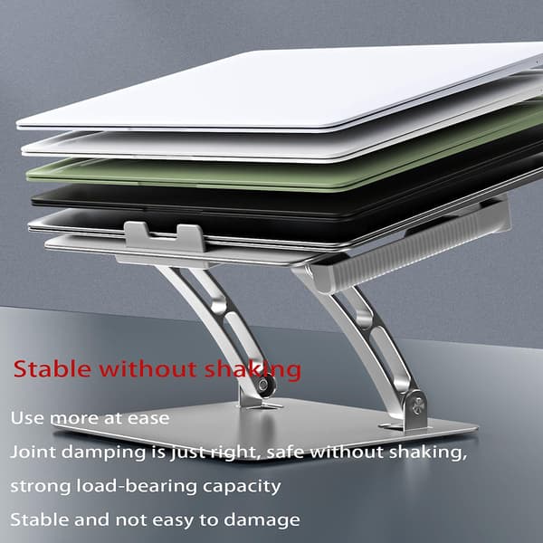 Aluminiumslegering Notebook Stand Universal Til Tablet Mobiltelefon Letvægt Grey