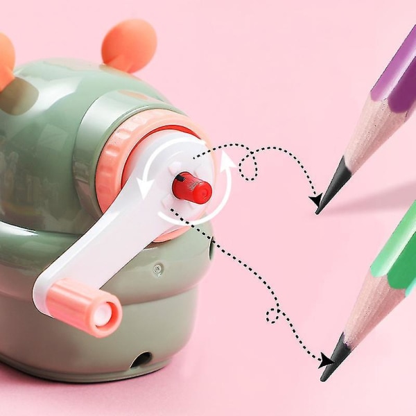 Children's Hand-crank Pencil Sharpener Cartoon Manual Pencil Sharpener School C