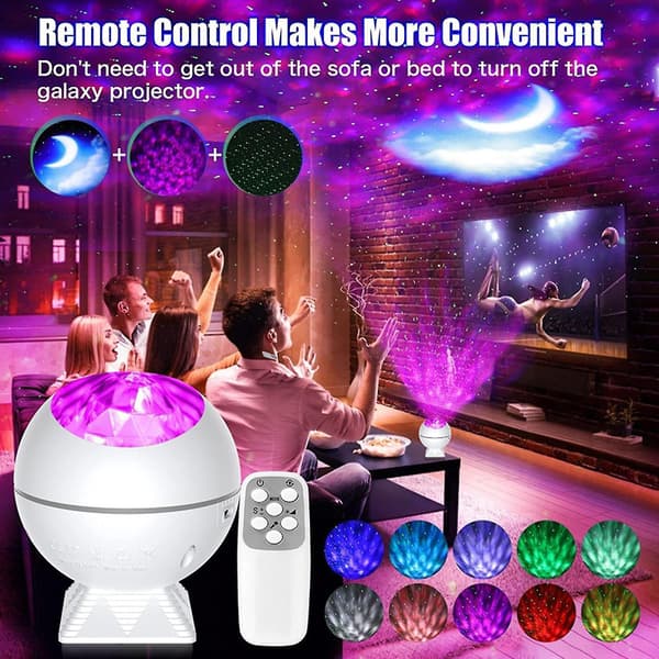 Galaxy Projector, 3 In 1 Night Light Projector With Remote Control