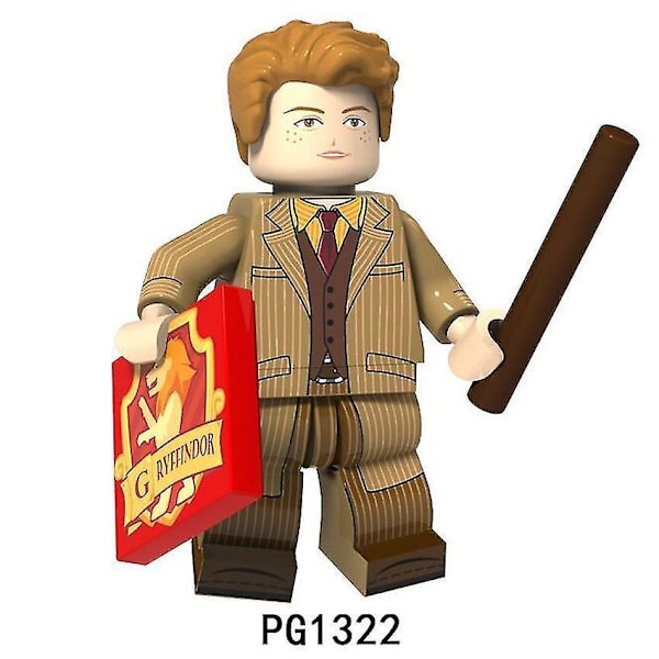 8pcs Harry Potter Series George Luna Sirius Voldemort Assembled Building Block Minifigure Toy