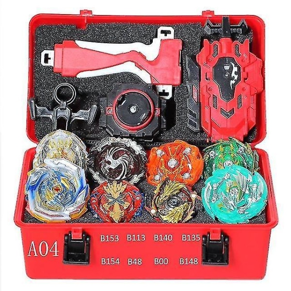 Toy Metal Funsion Bayblade Set Storage Box With Handle Launcher Plastic Box Toys Bleyblade