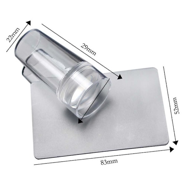 Transparent Jelly Nail Stamper Scraper Plate Manicure Art Tool Kit