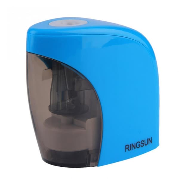 Automatic Blue/red Electric Battery Pencil Sharpener For Office School Use Blue