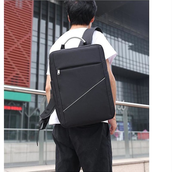 Backpack For Men Luxury Waterproof Nylon Bag For Laptop Usb Charging Business Solid Color Man Simple Bagpack