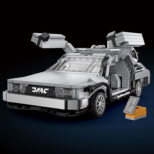 Creative Time Machine Car Model Technical Building Blocks Movie Concept Vehicle Moc Bricks Toys Gifts For Children Boys Adultsin Bubble Bag