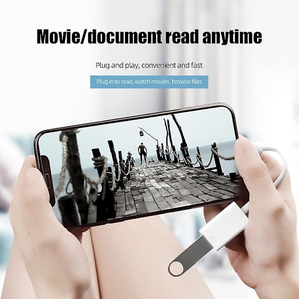 Lightning Converter Adapter To Usb Otg, For Iphone, Mouse, Keyboard, Loading, U, Camera, Data Transfer