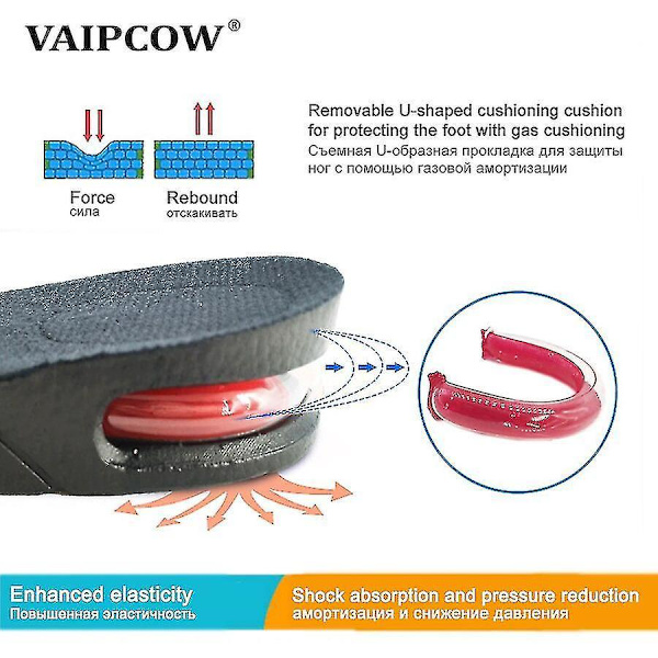 Invisible Insole For Heightening, From 3 Cm To 9 Cm, Heightening Pad, Adjustable 9CM