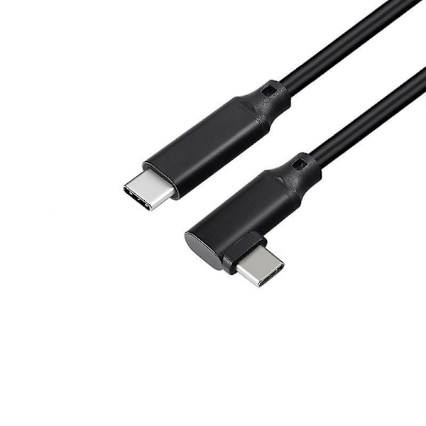 Quest 2 Link Cable 5m Type-c To Type-c 90 Degree Signal Booster 5gbps Data Transfer - Virtual Reality Headset Gaming Pc Black 5M