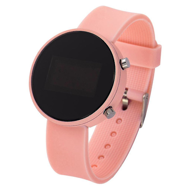 Women Digital Watches Led Display Watch Women Clock Digital Watchwanan) pink