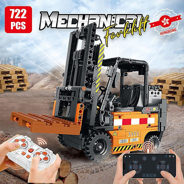 Technical Remote Control Electric Forklift Building Blocks App Rc Cars Engineering Vehicle Bricks Educational Toys For Childrenwithout Original Box