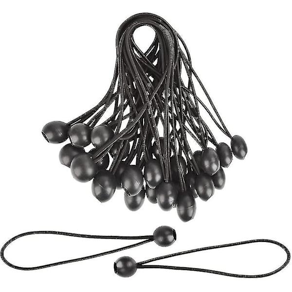 30pcs Elastic Tensioner, Rubber Bungee Tensioners With Ball, For Tarpaulin