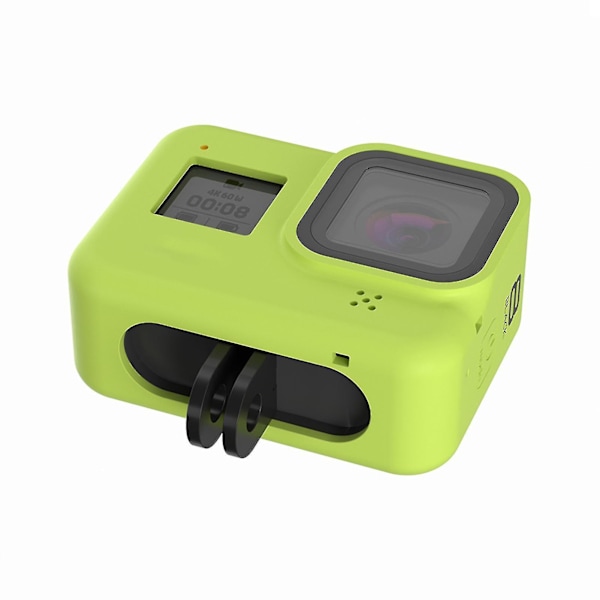 Silikone Fuld Dækning Action Kamera Beskyttelsesetui Sæt Til Gopro Hero 8 Sort Black