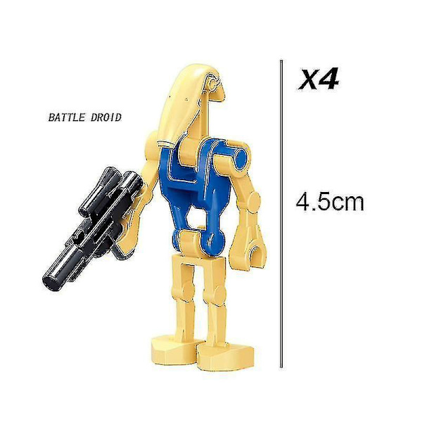 24 Kamprobot Børne Puslespil Samlet Byggeklods Minifigur Legetøj