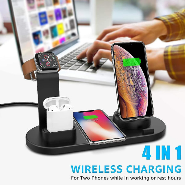 Wireless Charger Fast Charging Station 3 In 1 Charging Dock