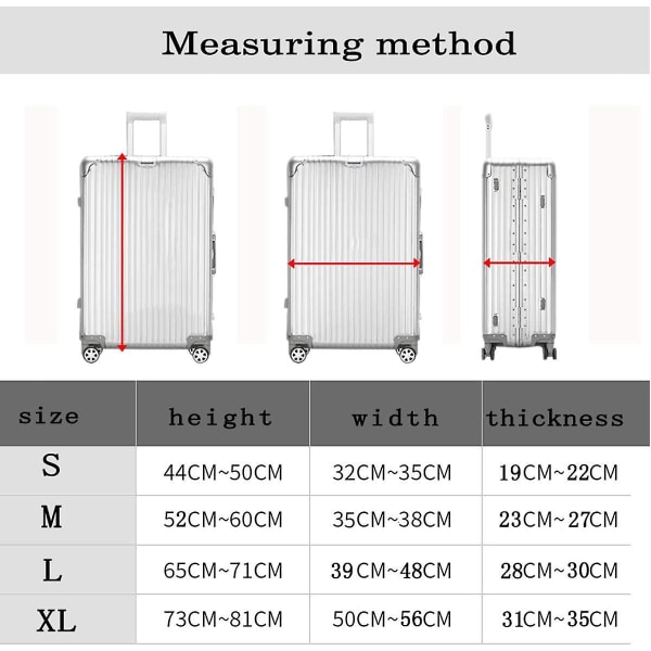 Travel Luggage Cover Spandex Suitcase Protector Washable Baggage Covers M