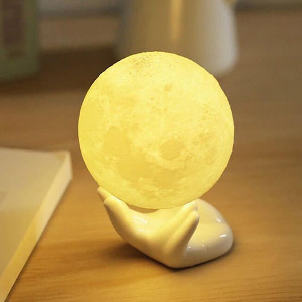 3d Print Girlfriend Birthday Gift Night Light Moon Light Touch Control Led
