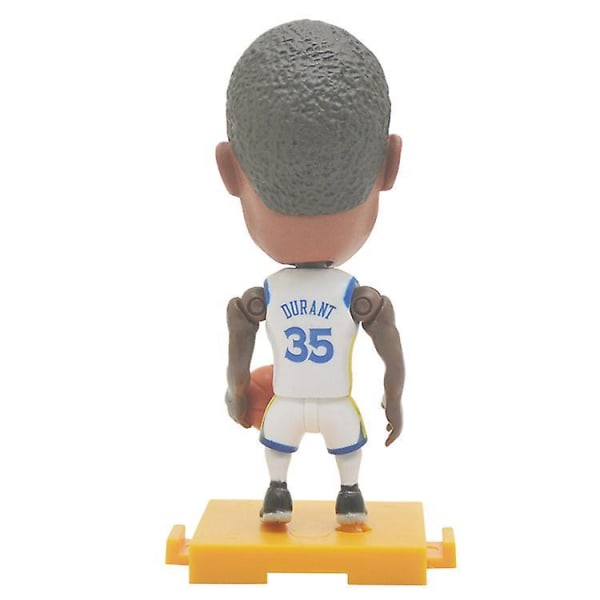 7cm Height Cartoon Style Nba Super Star Action Figures, Doll Toy Assembly, Optional Choice, Diy Durant 35 White