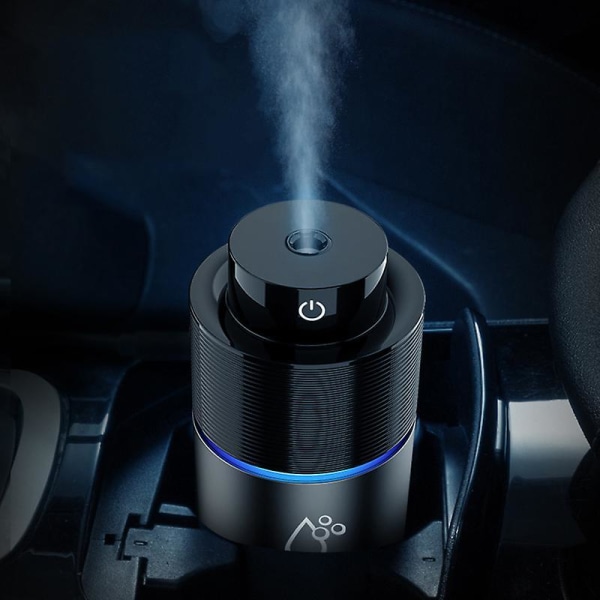 Car Aromas Diffuser Usb Car Humidifier Spray Car Air Purifier Eliminates Odor Led Lights White